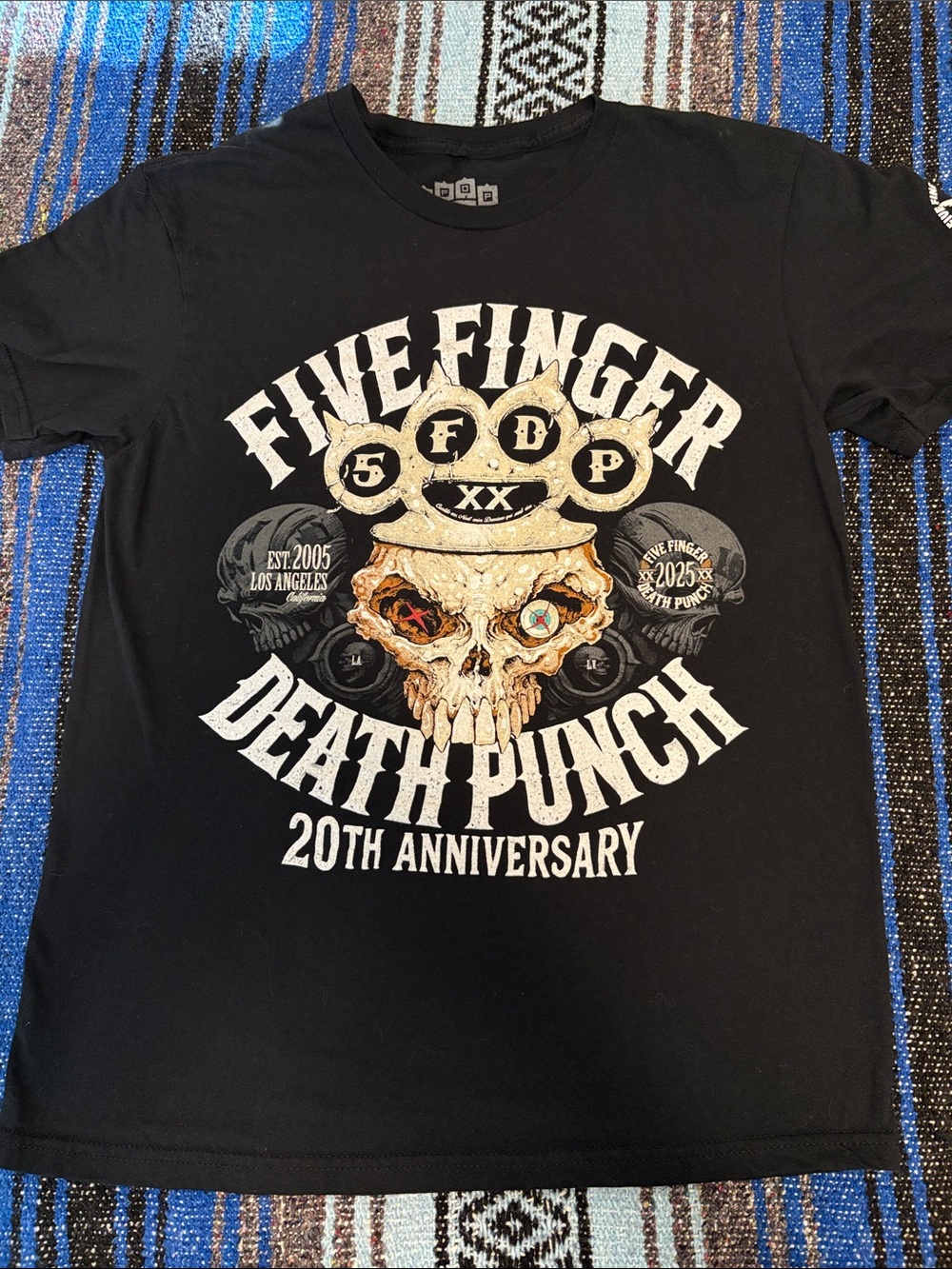 Five Finger Death Punch 20th Anniversary Band Tee Shirt